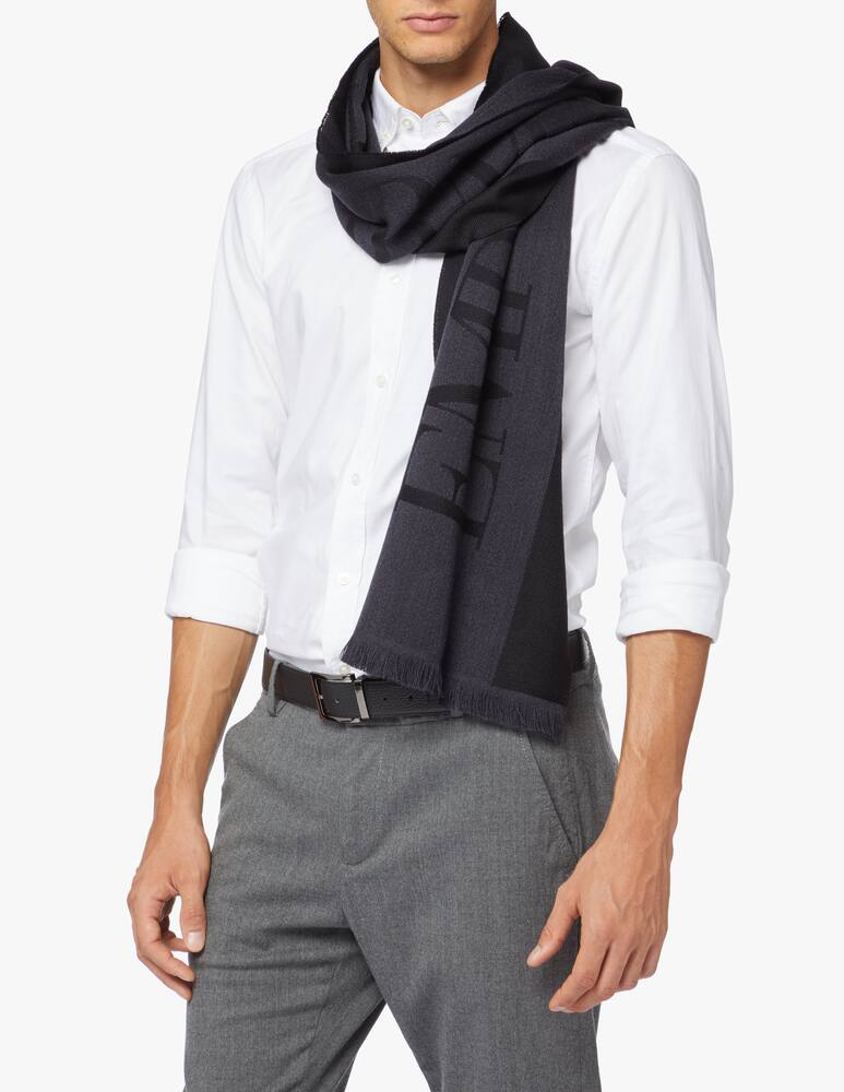 rinascente Emporio Armani Wool bigo logo scarf