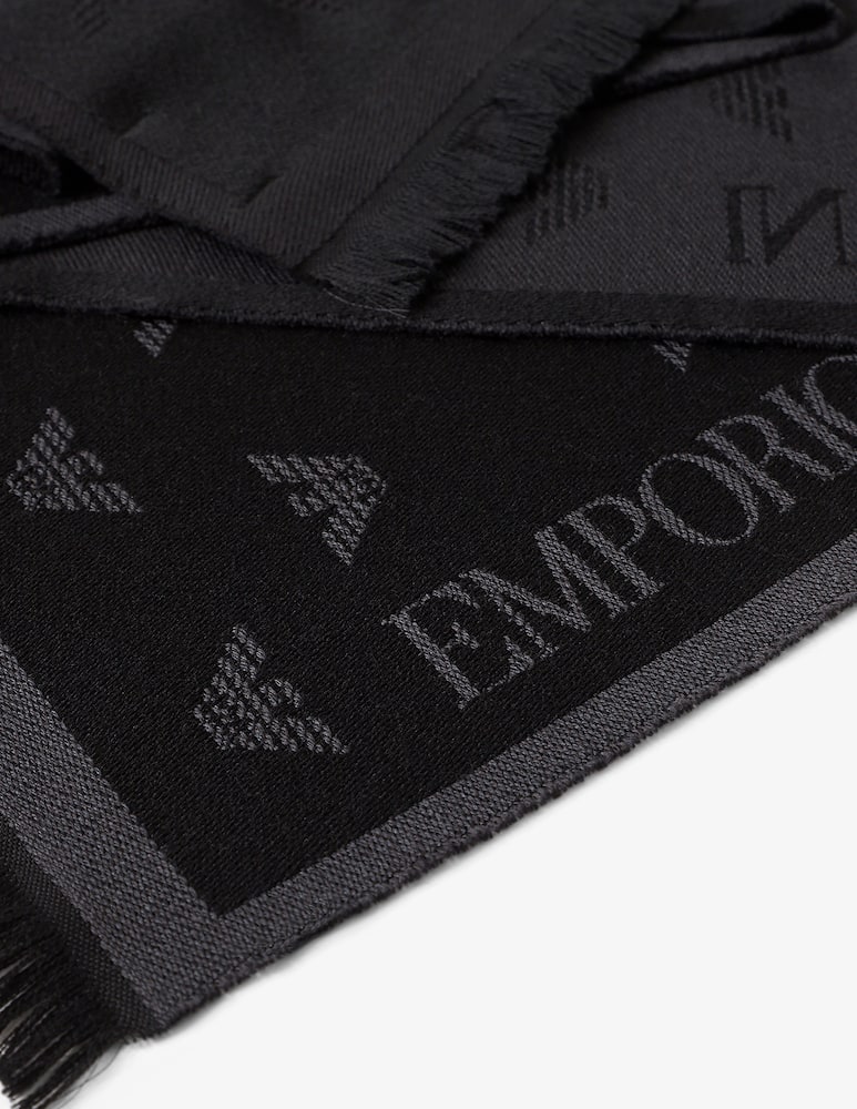 Emporio Armani Sciarpa lana aquile Armani - immagine 2 Emporio Armani Sciarpa lana aquile Armani - immagine 2