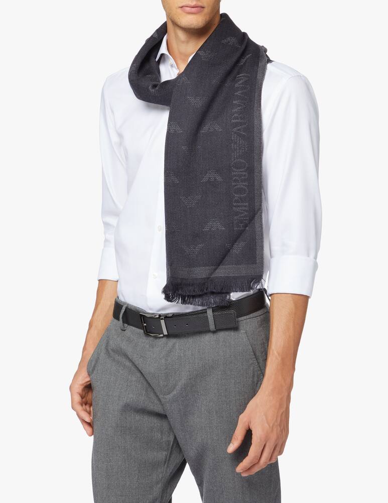 rinascente Emporio Armani Sciarpa in lana new logo