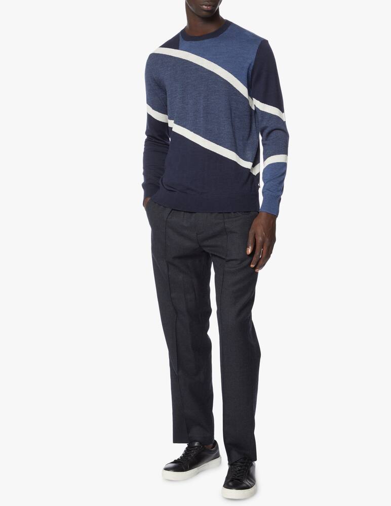 rinascente Emporio Armani Maglia girocollo color block in lana