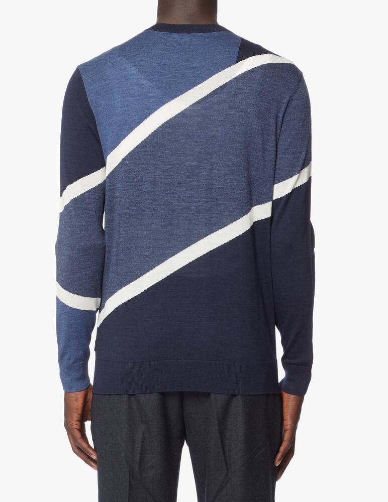 rinascente Emporio Armani Maglia girocollo color block in lana