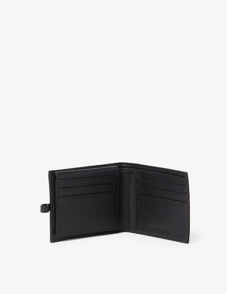 rinascente Emporio Armani Leather bifold with coin 