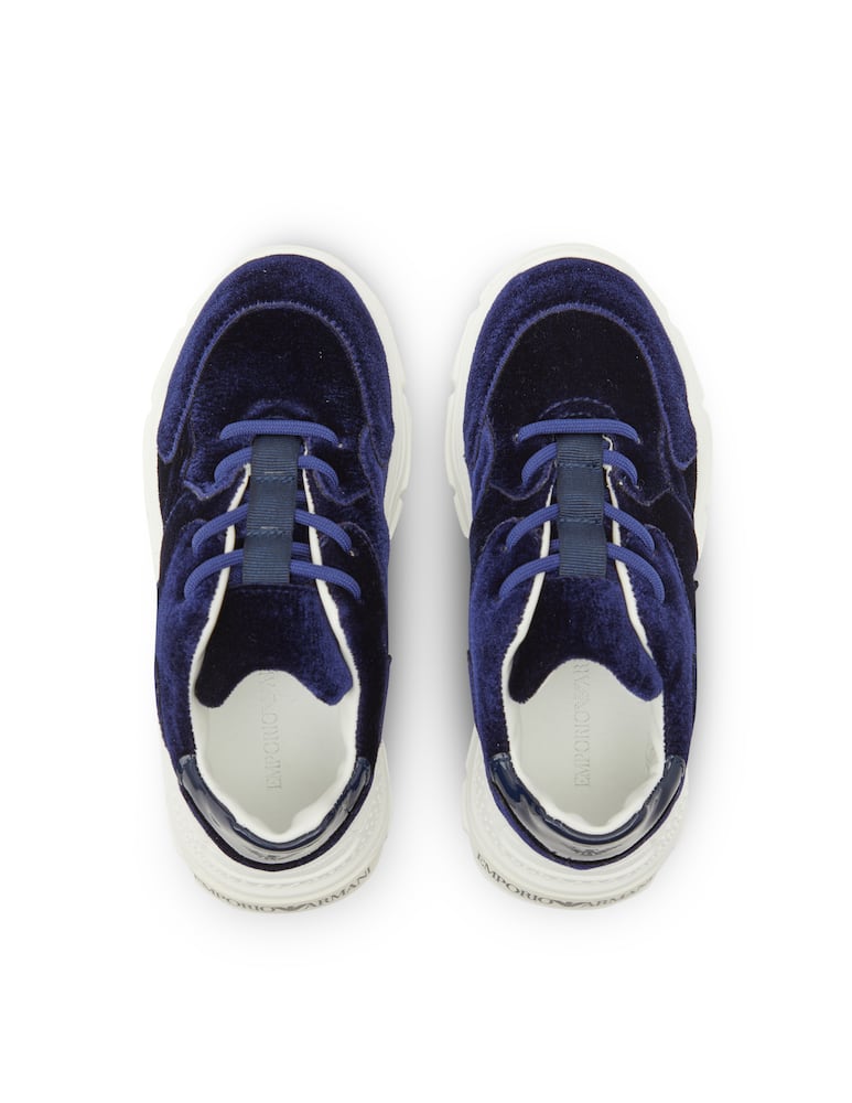 rinascente Armani Sneaker patent in velluto