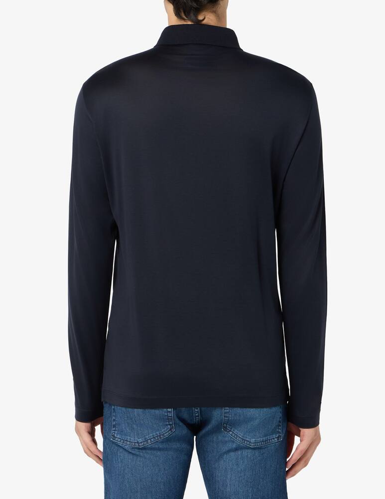 Emporio Armani Polo slim manica lunga - immagine 3 Emporio Armani Polo slim manica lunga - immagine 3