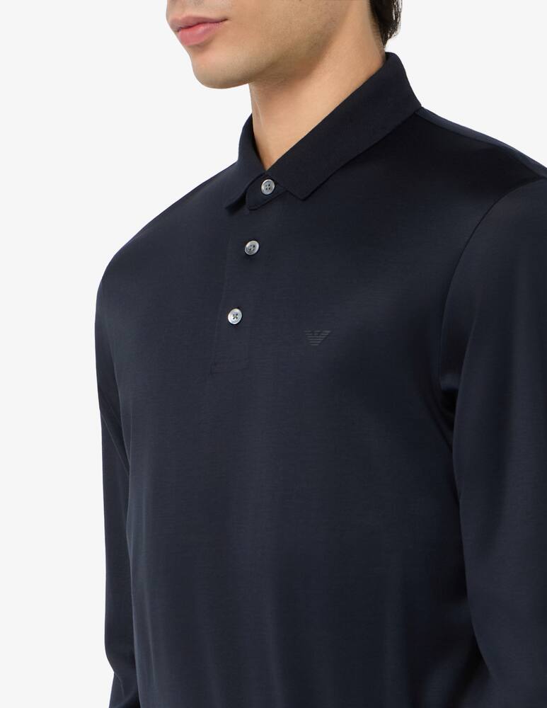 Emporio Armani Polo slim manica lunga - immagine 4 Emporio Armani Polo slim manica lunga - immagine 4