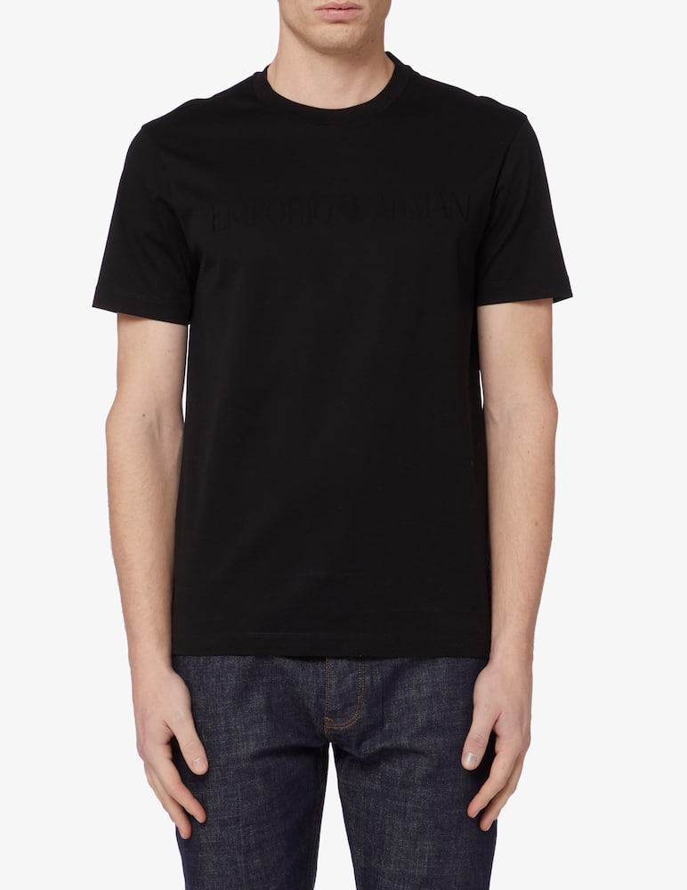 Emporio Armani Logo jacuard t-shirt - picture 1 Emporio Armani Logo jacuard t-shirt - picture 1