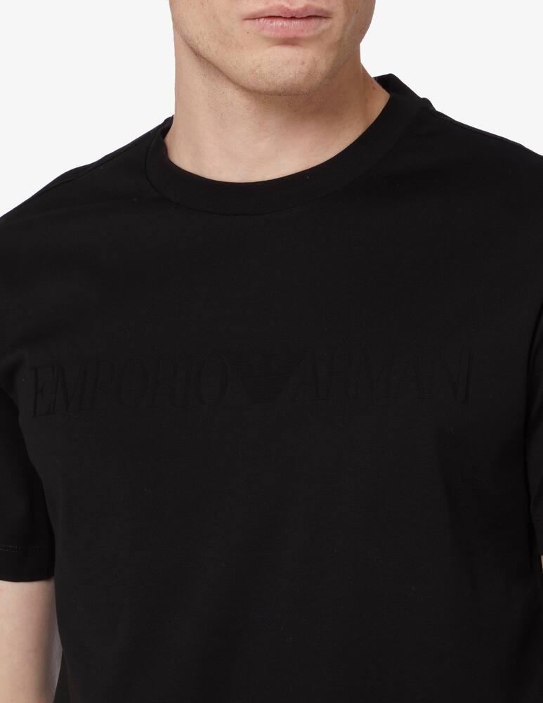 Emporio Armani Logo jacuard t-shirt - picture 4 Emporio Armani Logo jacuard t-shirt - picture 4