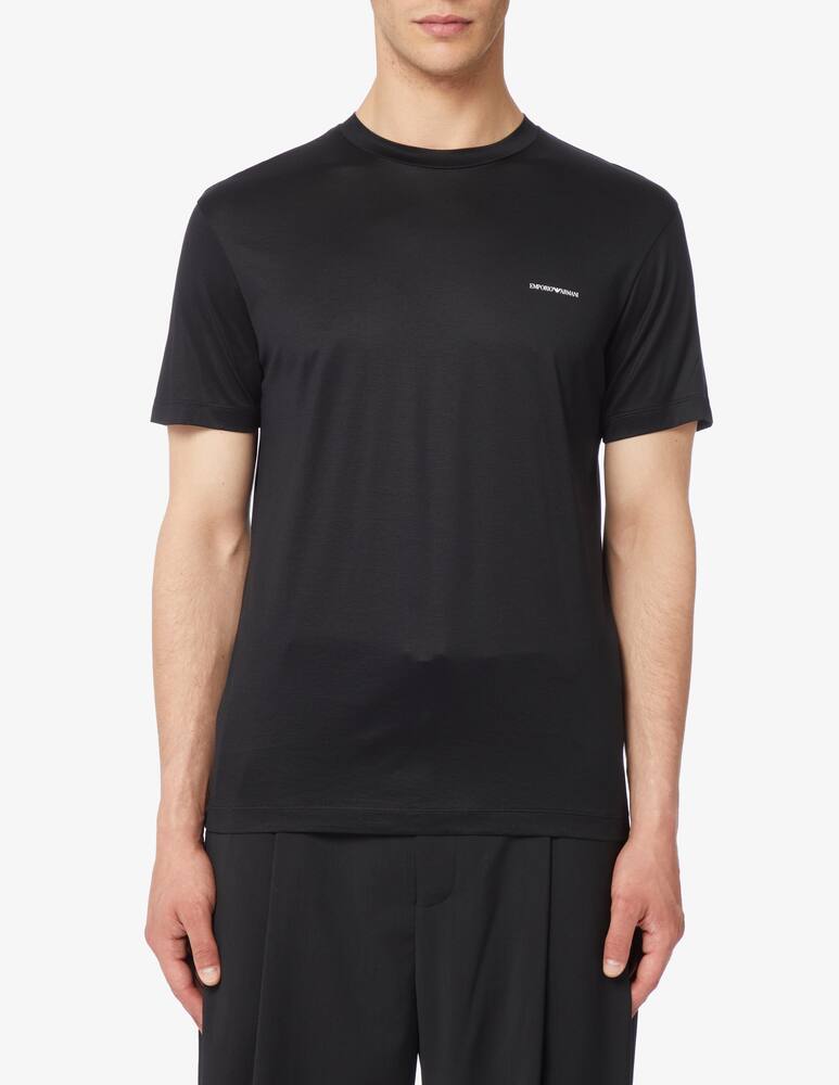 Emporio Armani Maglietta lettering lato - immagine 1 Emporio Armani Maglietta lettering lato - immagine 1