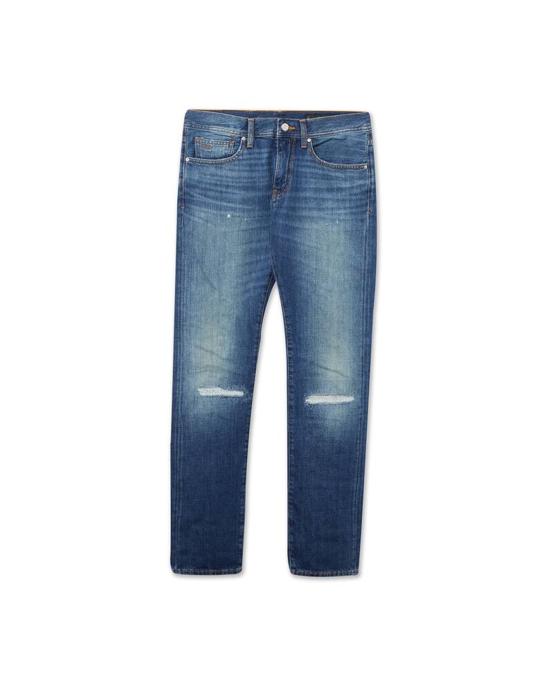 rinascente Armani Exchange J13 ripped slim jeans - blue
