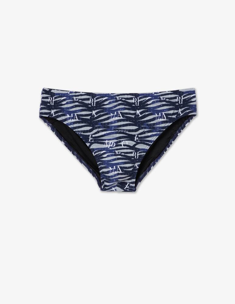 Emporio Armani Graphic logo low swim brifs - grey - picture 1 Emporio Armani Graphic logo low swim brifs - grey - picture 1