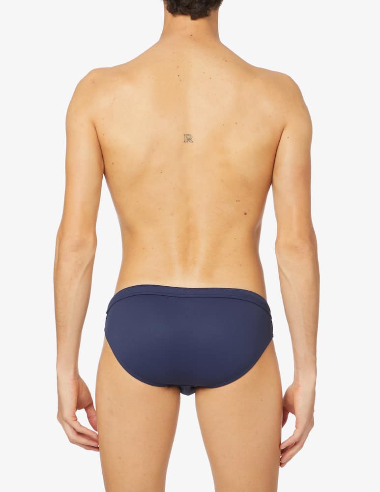 Emporio Armani Costume slip basso piquet - blu - immagine 3 Emporio Armani Costume slip basso piquet - blu - immagine 3