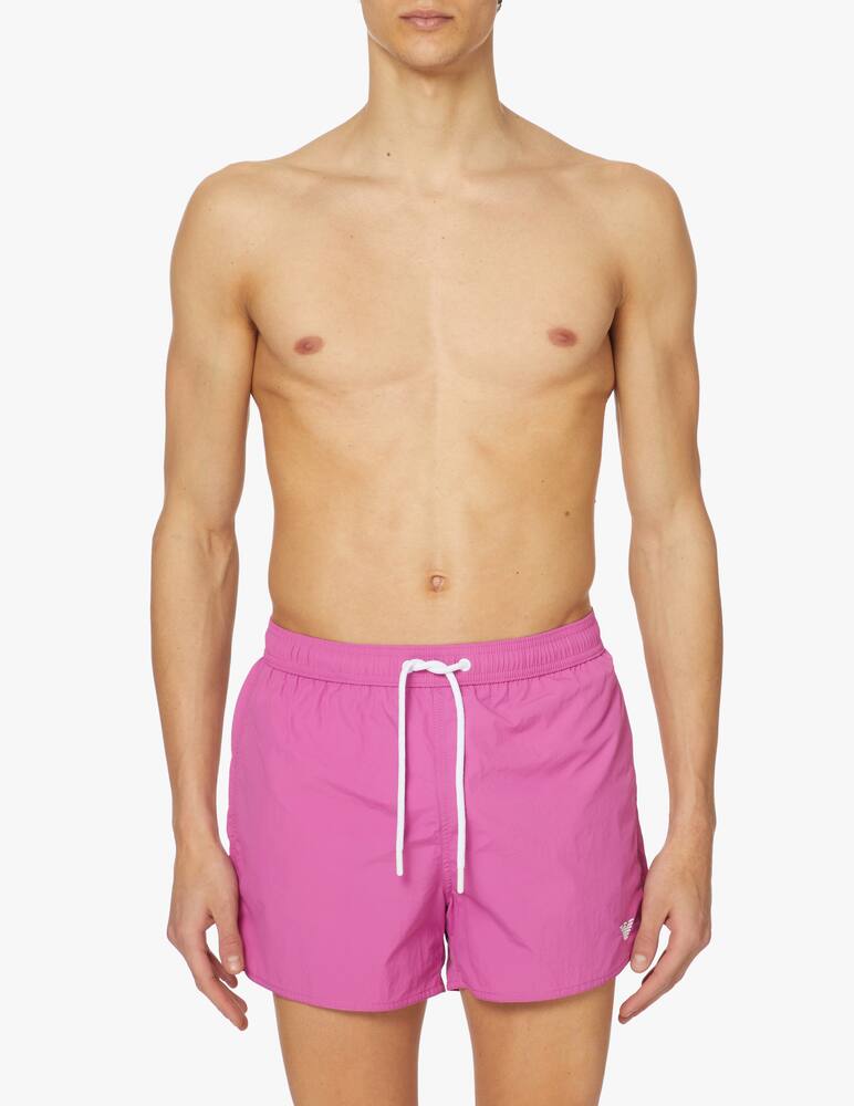 rinascente Emporio Armani Eagle embroidery logo swimshorts - pink