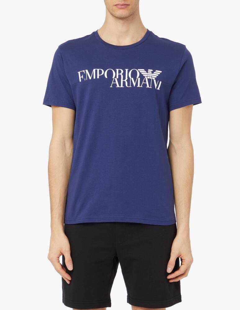 rinascente Emporio Armani Maglietta bold logo - blu