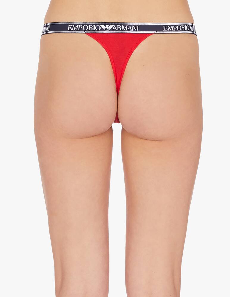 rinascente Emporio Armani Cotton thong - bipack - red