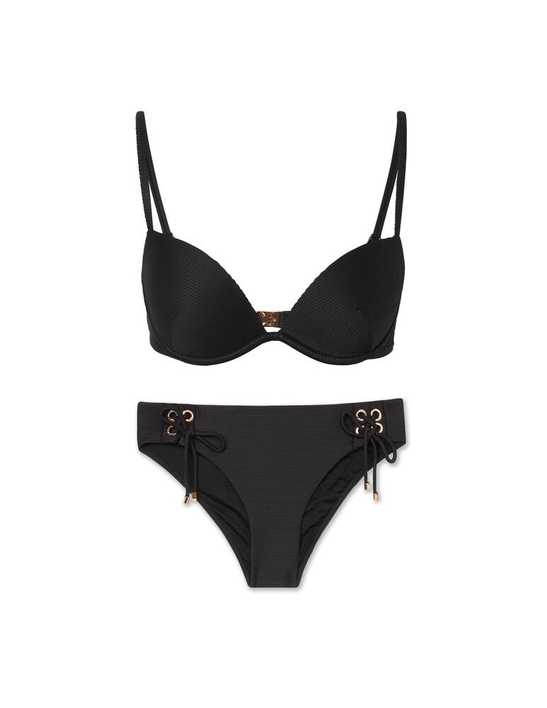 rinascente Emporio Armani Bikini push up and brief - black