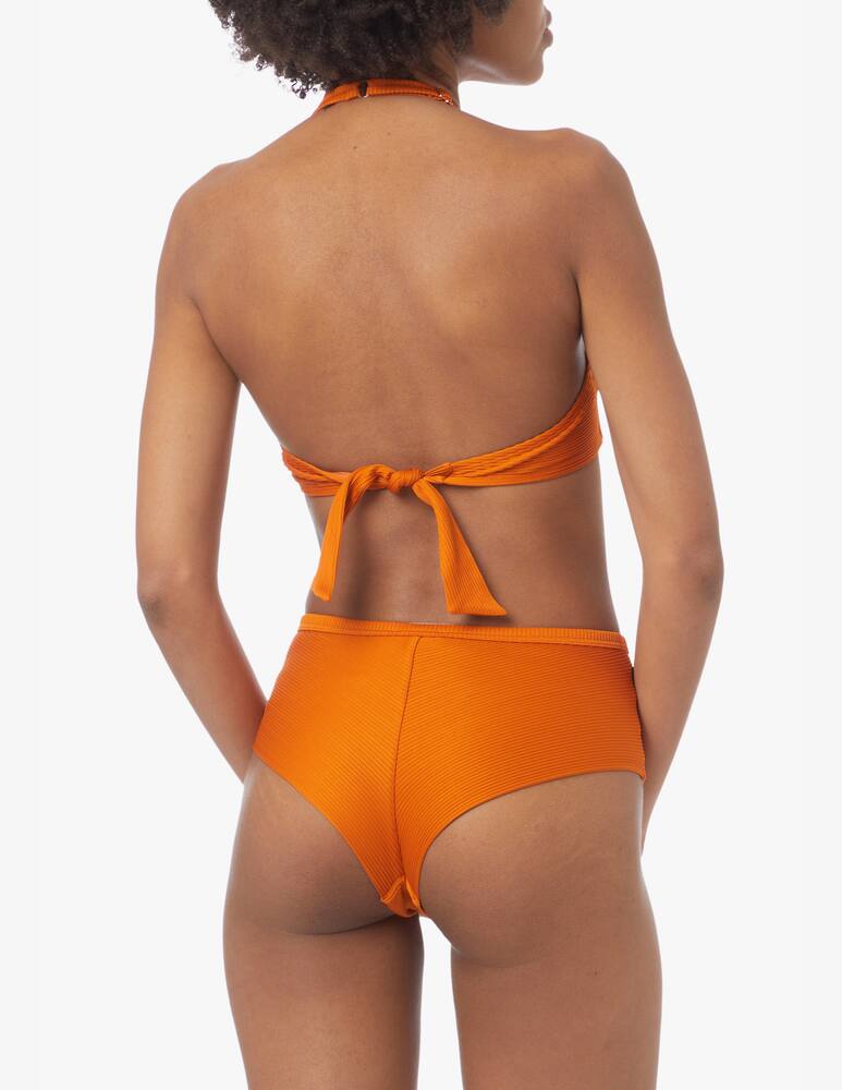 rinascente Emporio Armani Padded bikini with high laces brief - orange