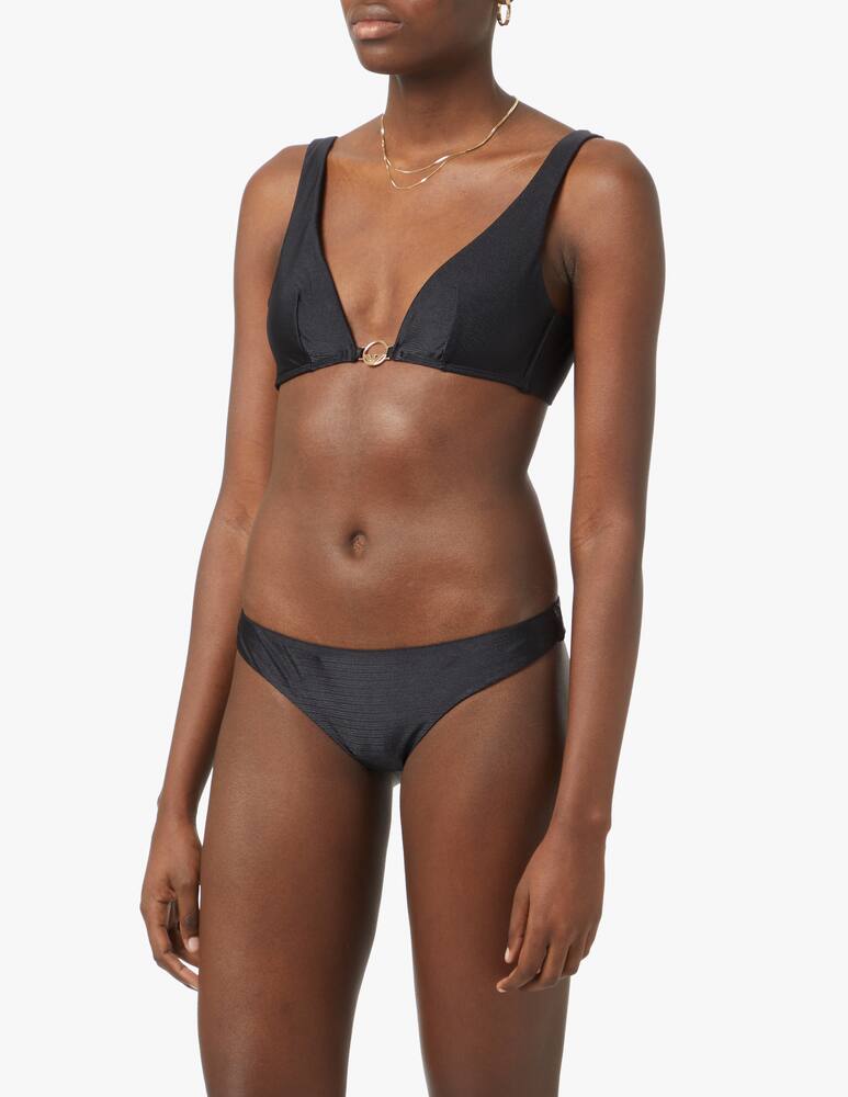 rinascente Emporio Armani Bikini triangolo con brief brazilian - nero