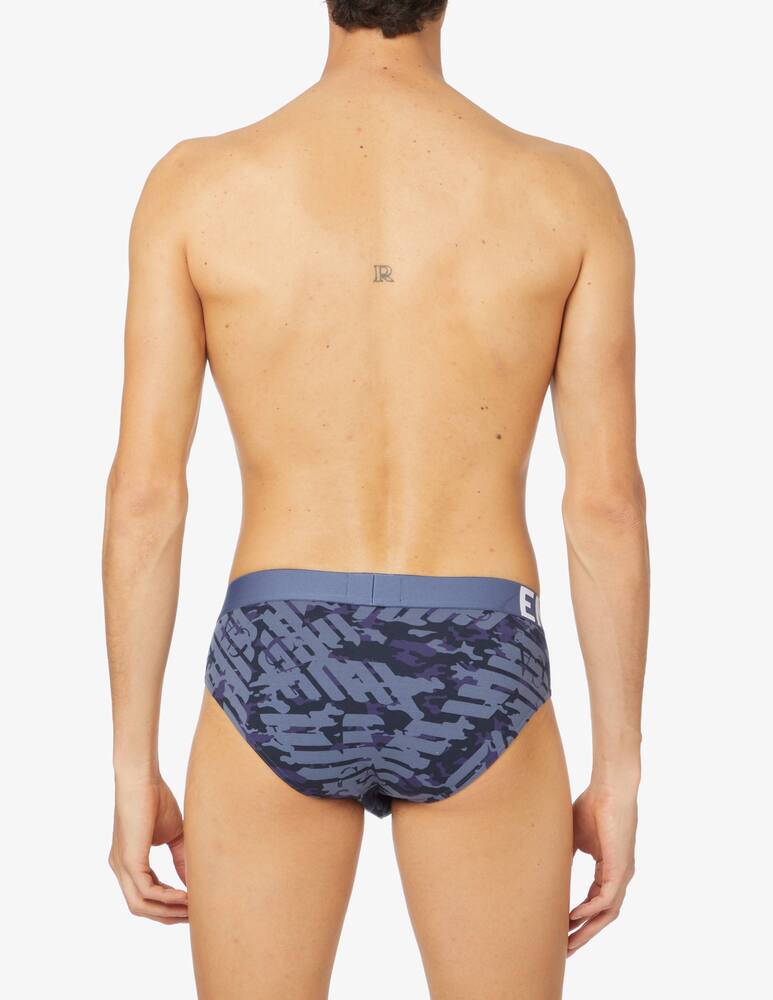 rinascente Emporio Armani Slip graphic eagle - blu