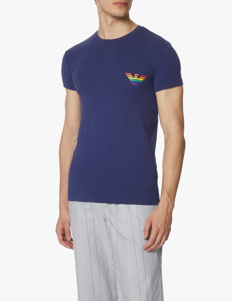 rinascente Emporio Armani T-shirt intima rainbow - blu