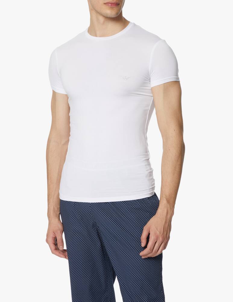 rinascente Emporio Armani Maglietta manica corta soft modal - bianco
