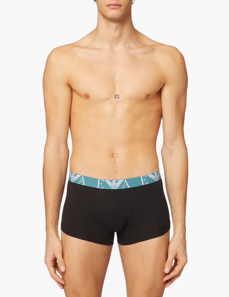 rinascente Emporio Armani 3p trunk monogram - black