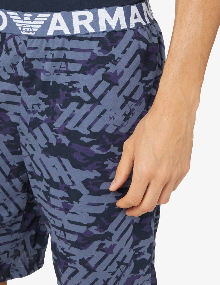 rinascente Emporio Armani Bermuda pigiama graphic eagle - blu