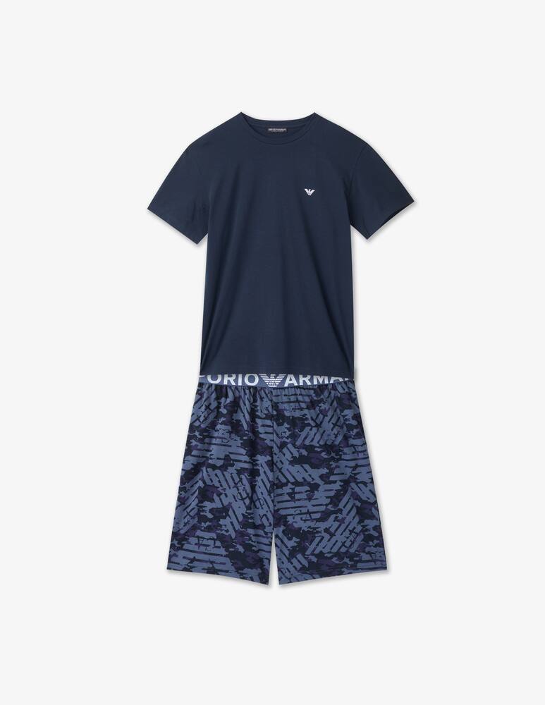 rinascente Emporio Armani Bermuda pigiama graphic eagle - blu
