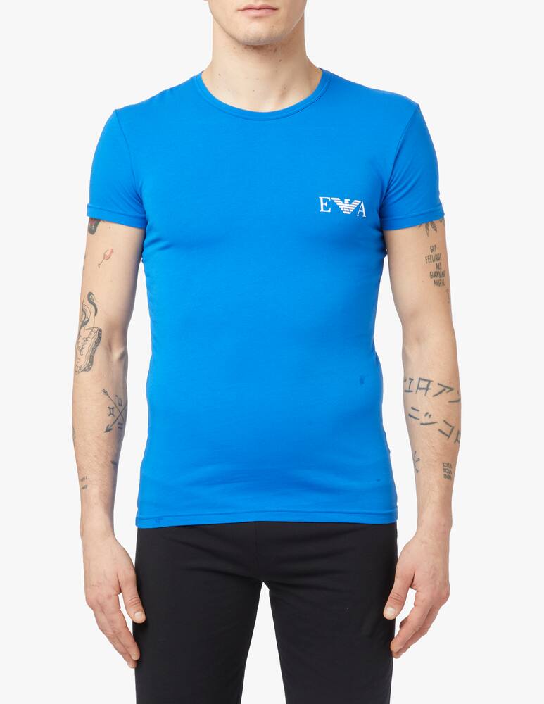 rinascente Emporio Armani 2pack t-shirt intima giro monogram - multicolor