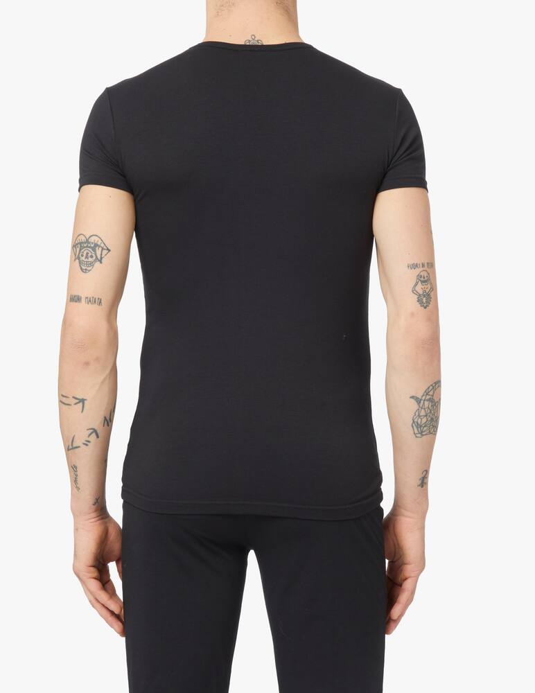 rinascente Emporio Armani 2pack t-shirt intima giro monogram - multicolor