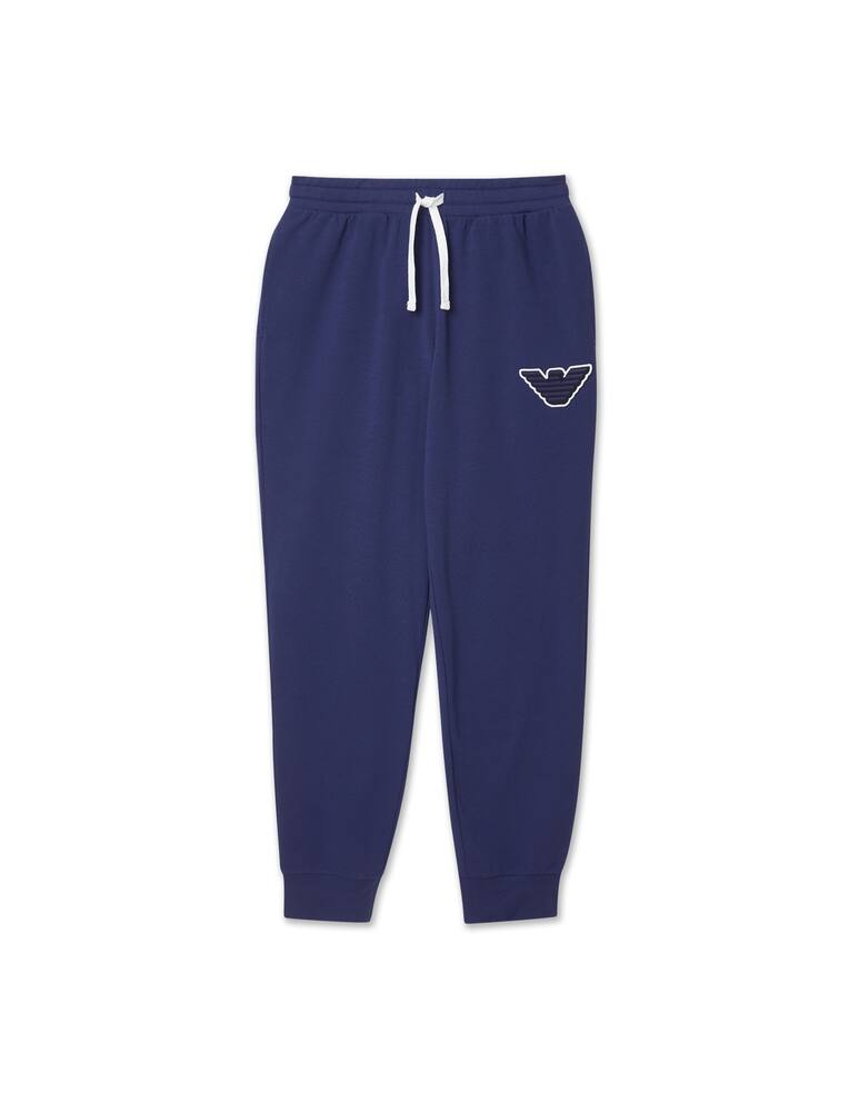 Emporio Armani Stretch french terry pant - blue - picture 3