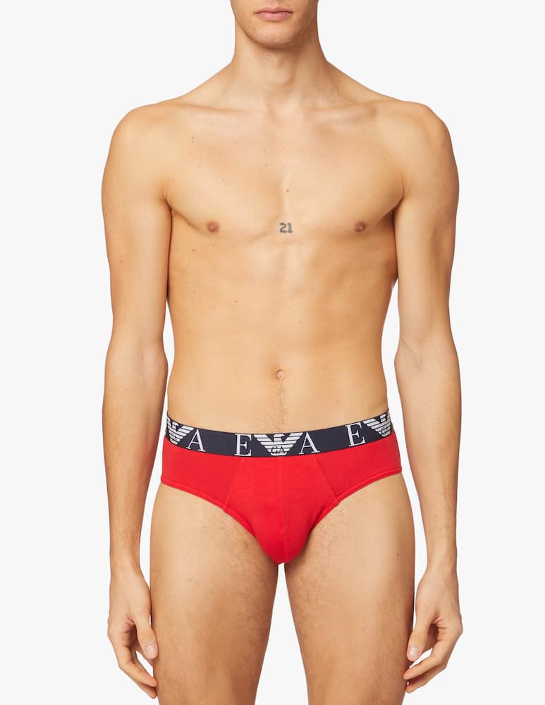 rinascente Emporio Armani 3pack slip monogram - multicolor