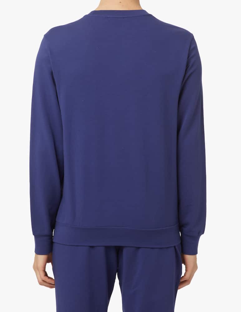 rinascente Emporio Armani Sweater giro stretch frch terry - blu