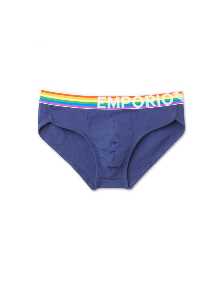 Emporio Armani Slip rainbow - blu - immagine 1 Emporio Armani Slip rainbow - blu - immagine 1