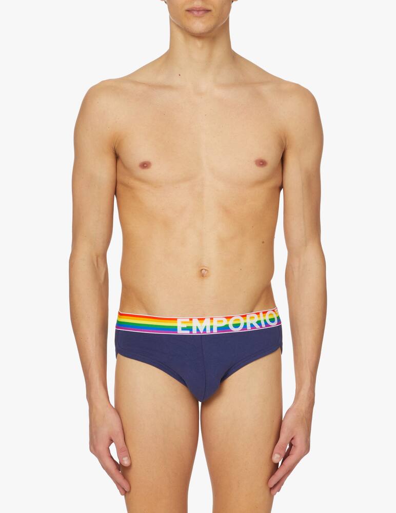 Emporio Armani Slip rainbow - blu - immagine 2 Emporio Armani Slip rainbow - blu - immagine 2
