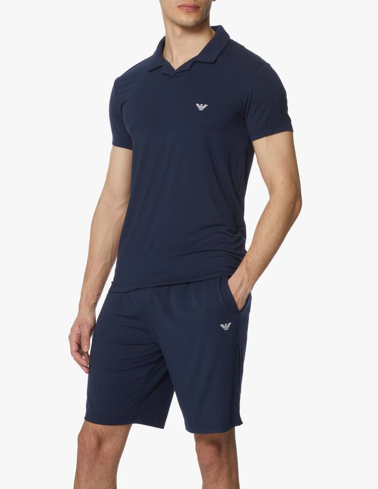 rinascente Emporio Armani Soft modal pj short - blue