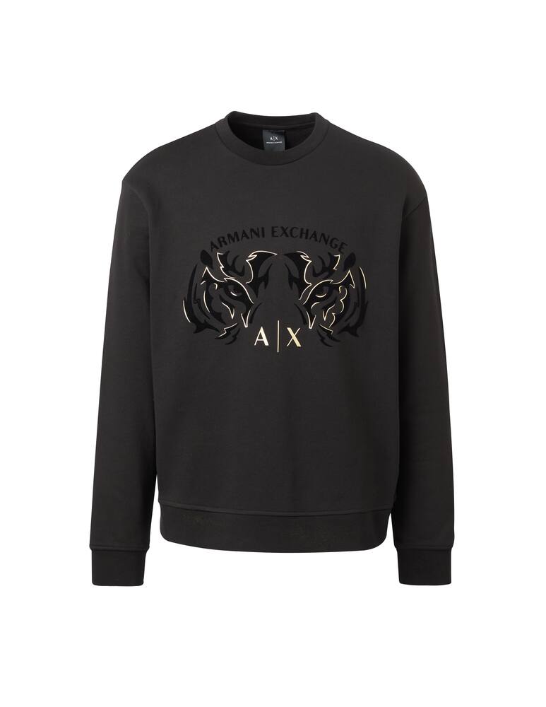 rinascente Armani Exchange Cny roundneck sweatshirt - black