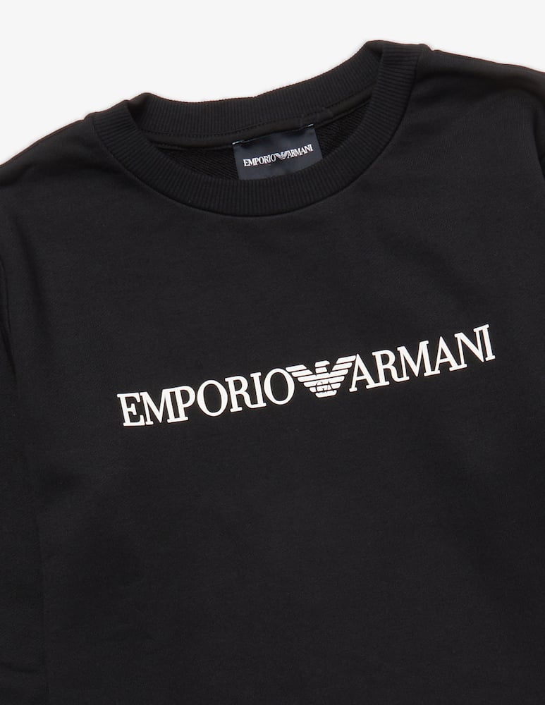 Emporio Armani Felpa in cotone con logo - immagine 2 Emporio Armani Felpa in cotone con logo - immagine 2
