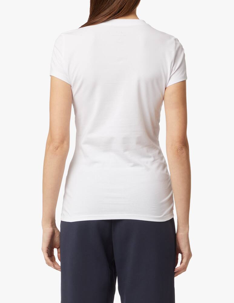 rinascente Armani Exchange T-shirt in cotone con logo AX - bianco