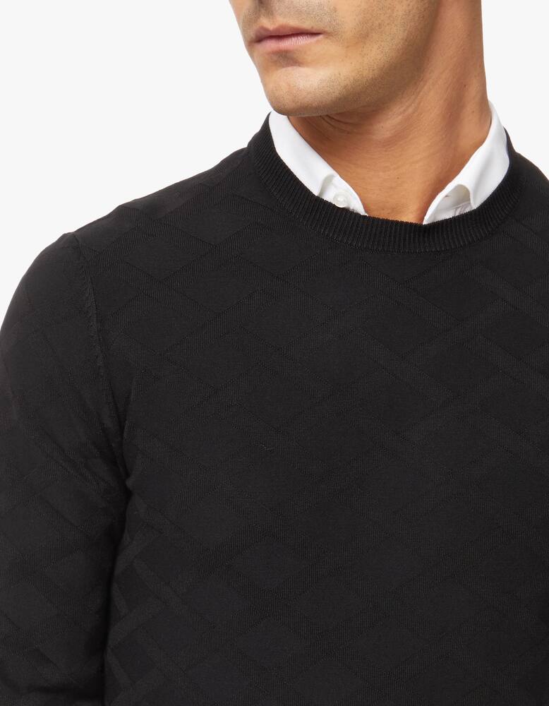 rinascente Emporio Armani Maglia girocollo in viscosa lavorata