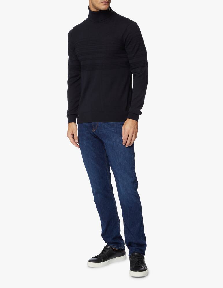 rinascente Emporio Armani Dolcevita lana righe jacquard