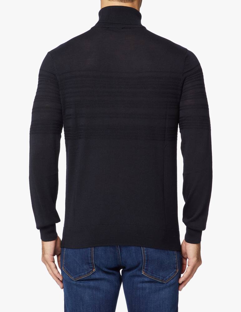 rinascente Emporio Armani Dolcevita lana righe jacquard