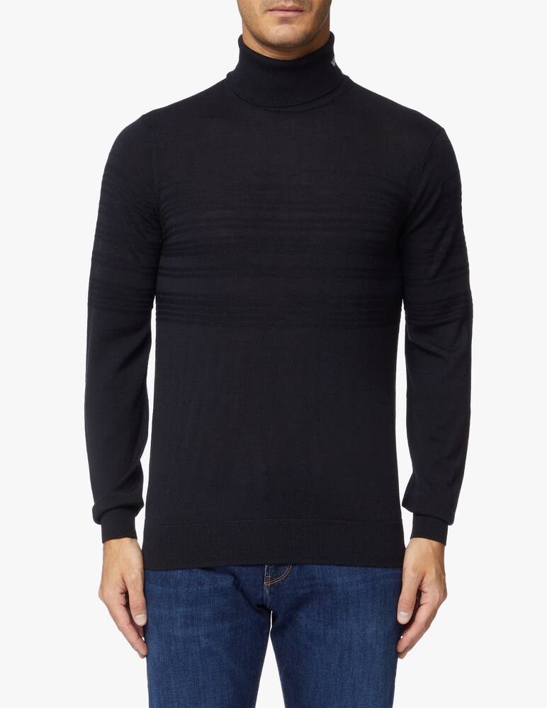 rinascente Emporio Armani Dolcevita lana righe jacquard