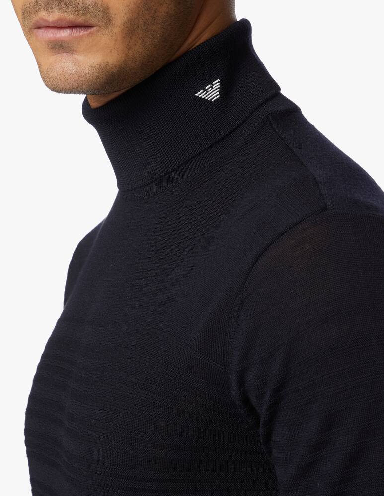 rinascente Emporio Armani Dolcevita lana righe jacquard