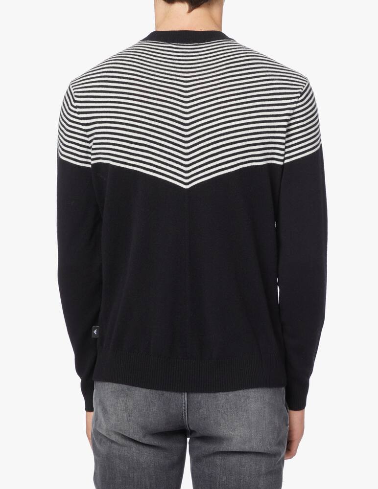 rinascente Emporio Armani Maglia girocollo lana con righe spalle