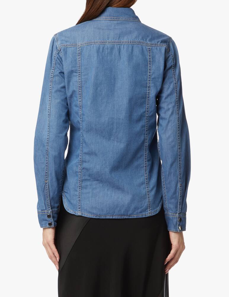 rinascente Armani Exchange Denim shirt - light blue