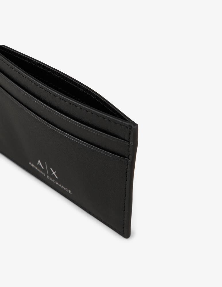 rinascente Armani Exchange Leather credit card holder