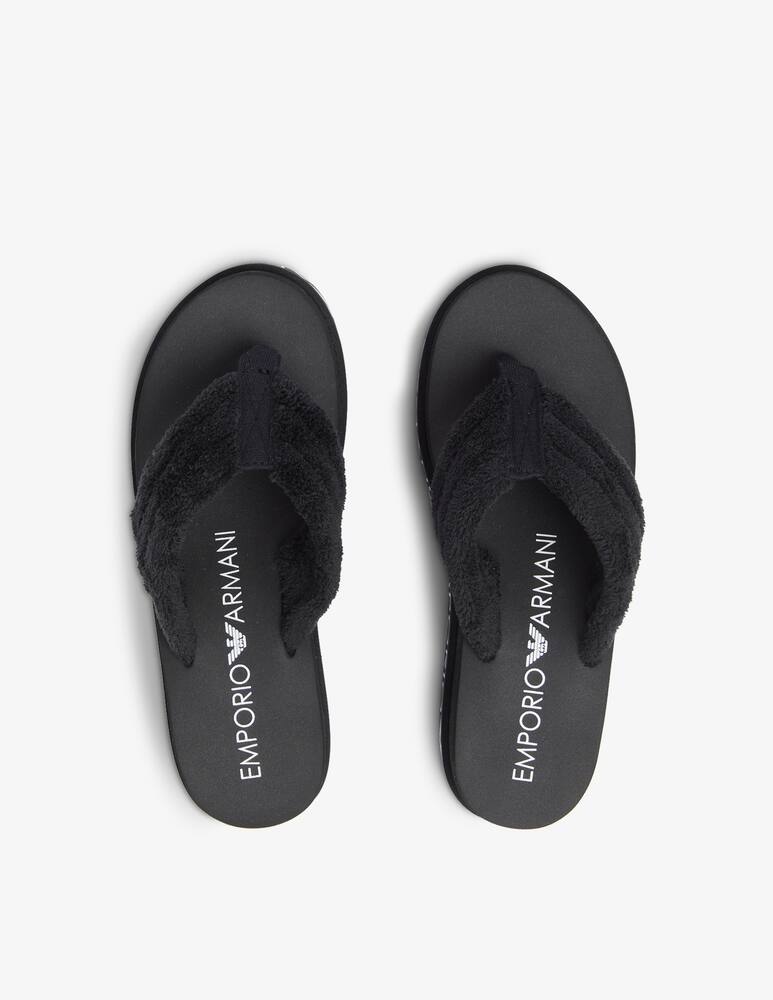 rinascente Emporio Armani Infradito da spiaggia con piattaforma - nero