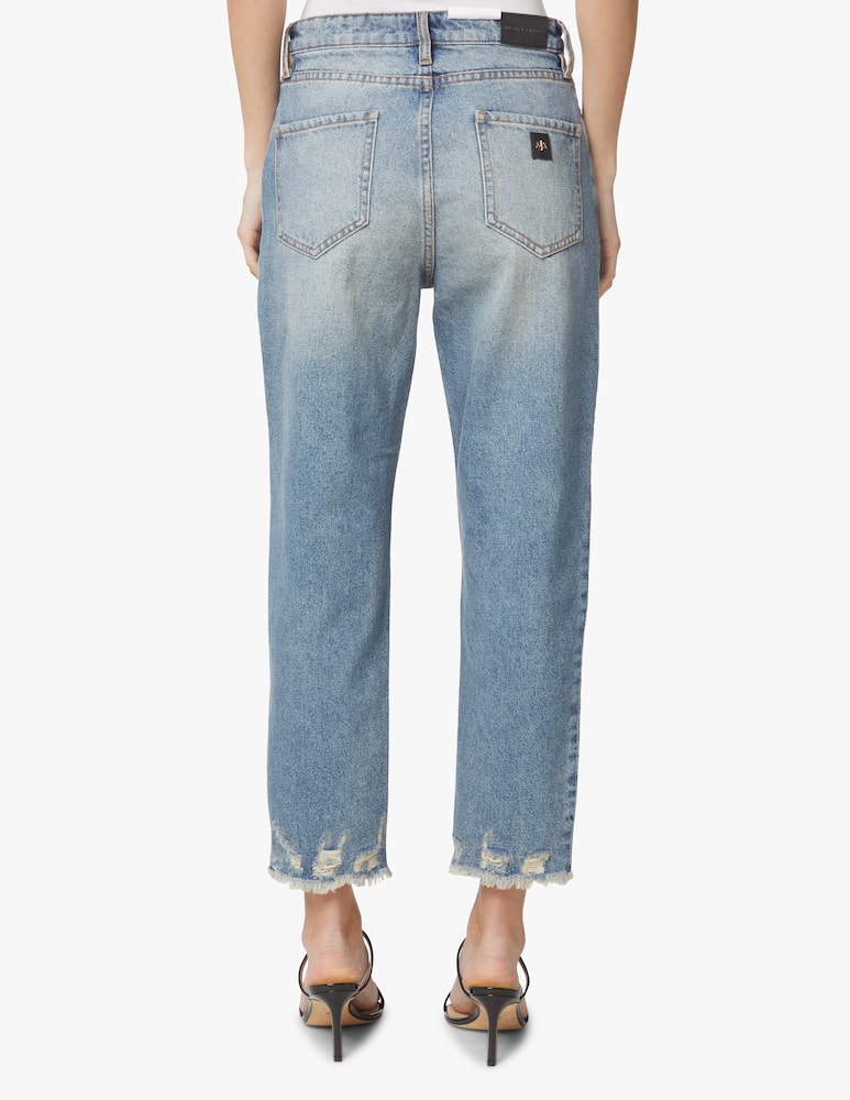 rinascente Armani Exchange Jeans cropped boyfriend - azzurro