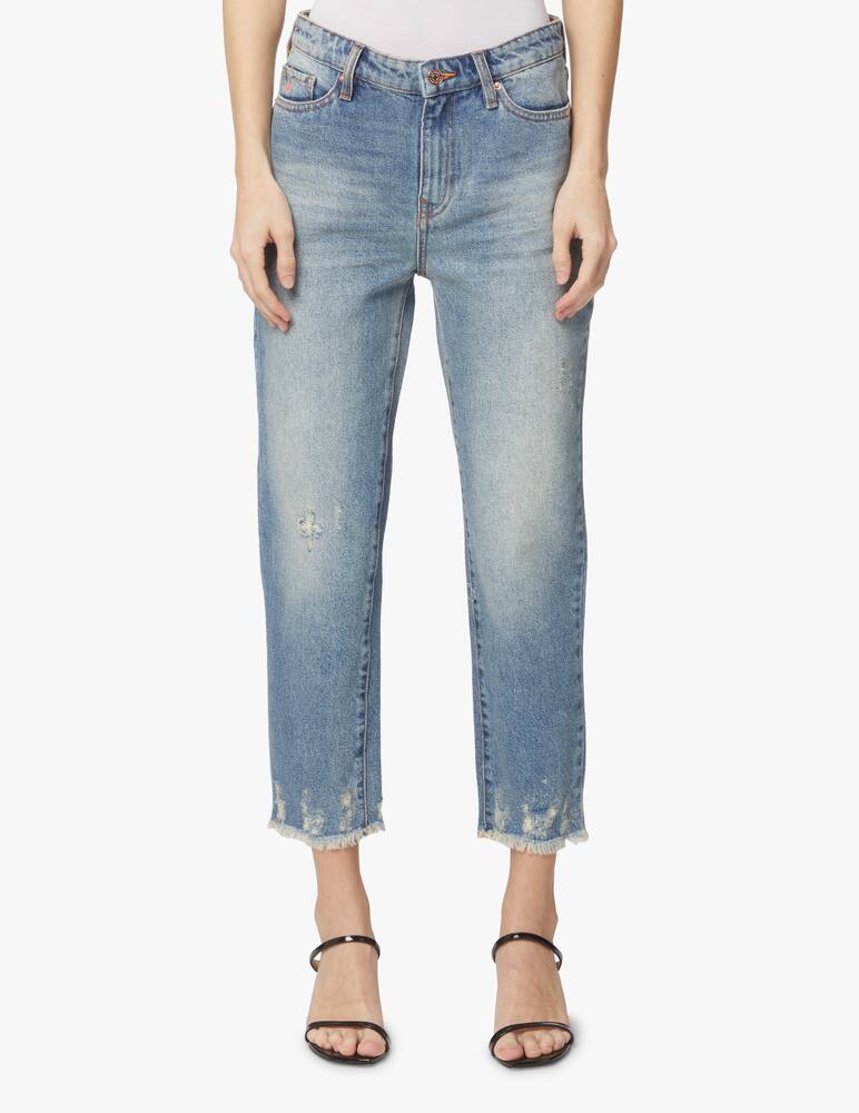 rinascente Armani Exchange Jeans cropped boyfriend - azzurro