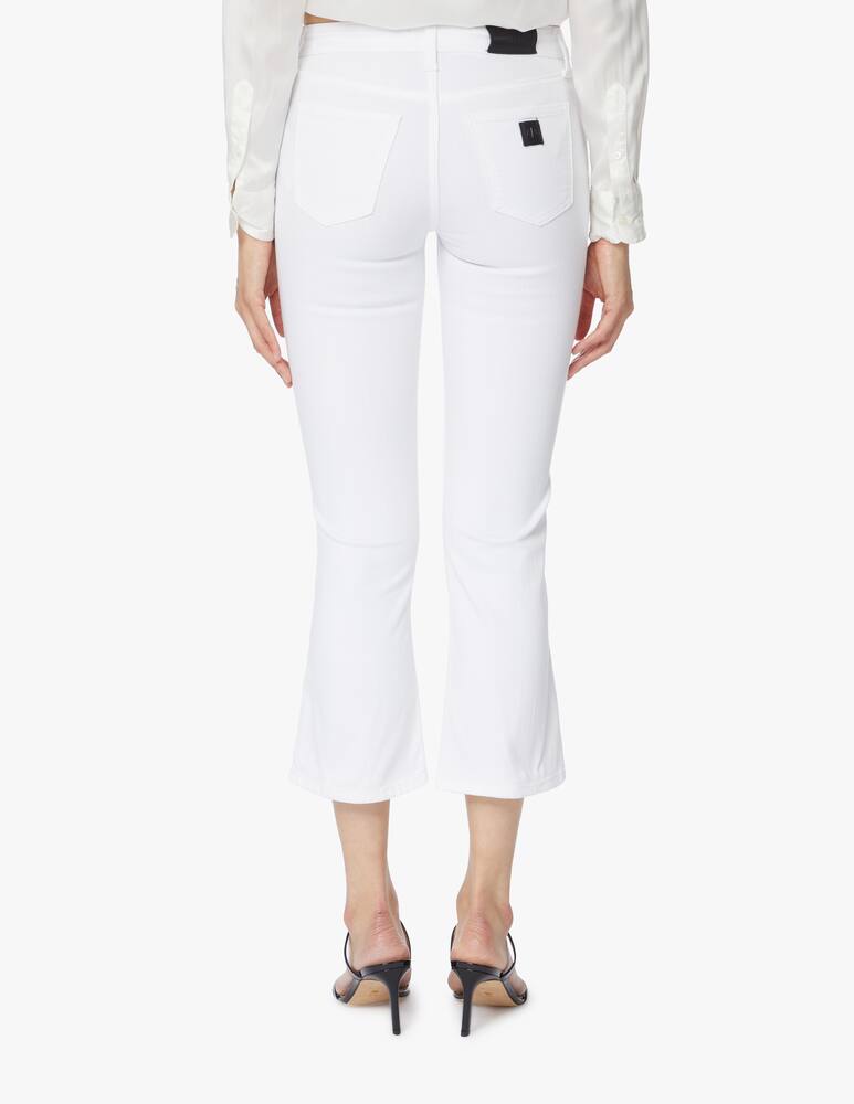 rinascente Armani Exchange Medium rise flare jeans - white